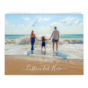 Personaliza tu calendario fotográfico con texto Pe
