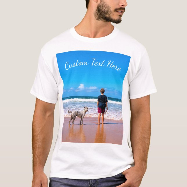 Personaliza tu camiseta fotográfica con texto Pers (Anverso)