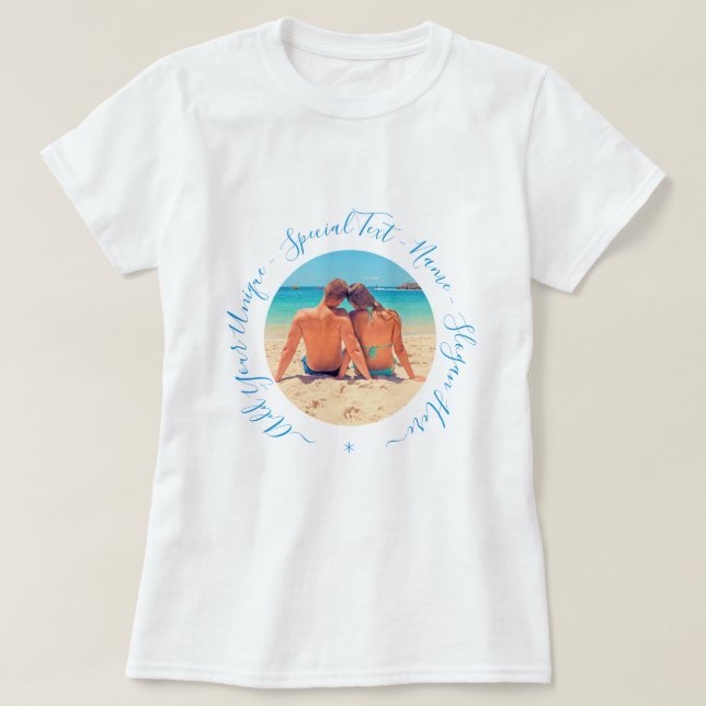 Personaliza tu camiseta fotográfica con texto Pers (Diseño del anverso)