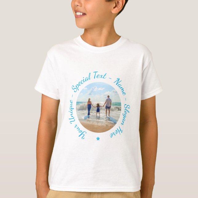 Personaliza tu camiseta fotográfica con texto Pers (Anverso)