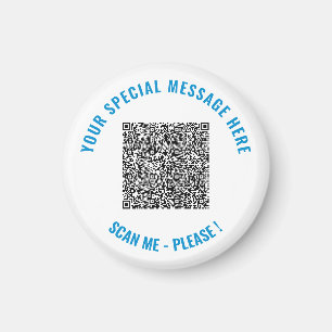 Personaliza tu código QR y ejemplo de imán de text