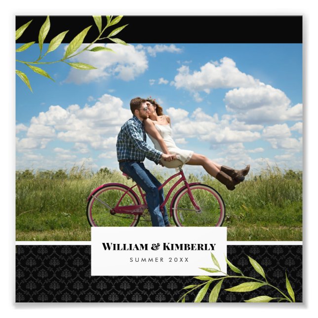 Personaliza tu foto con Laurel y Damask (Frente)