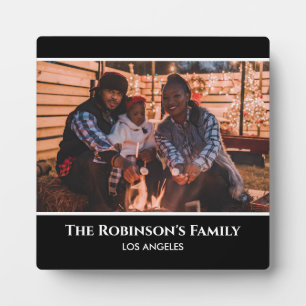 Personaliza tu foto en marco negro con textos