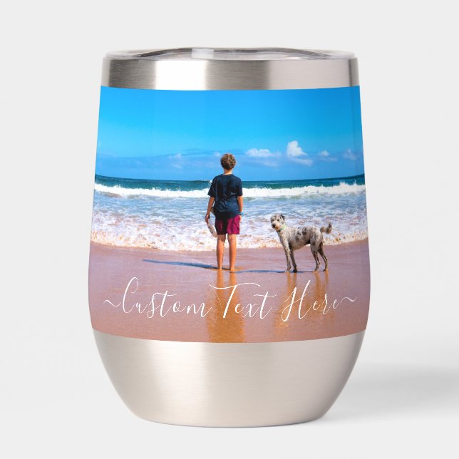 Personaliza tu foto y texto personalizado (Trasero)