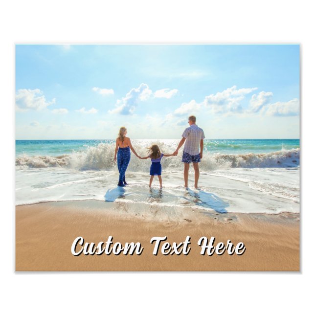 Personaliza tu impresión de foto póster con texto  (Frente)