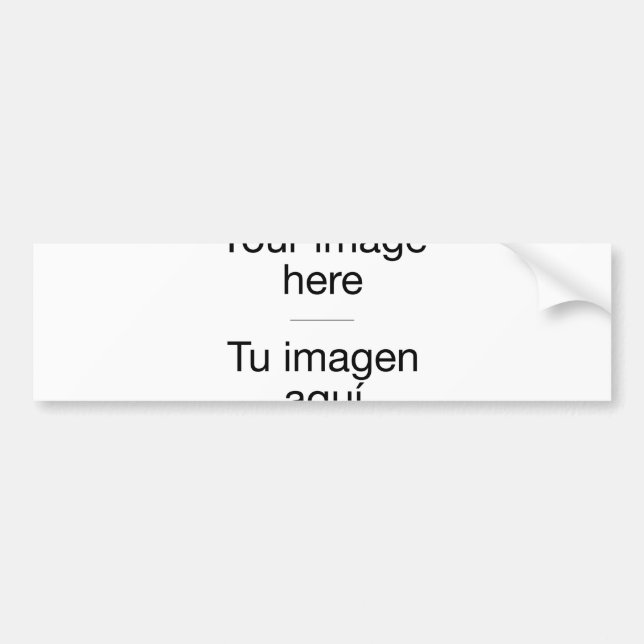 Personaliza tu parachoques con pegatinas y fotos (Frente)