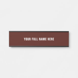 Personaliza tu placa de nombre de escritorio o eje