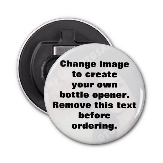 Personaliza tu propio abridor de botellas de botón (Anverso)