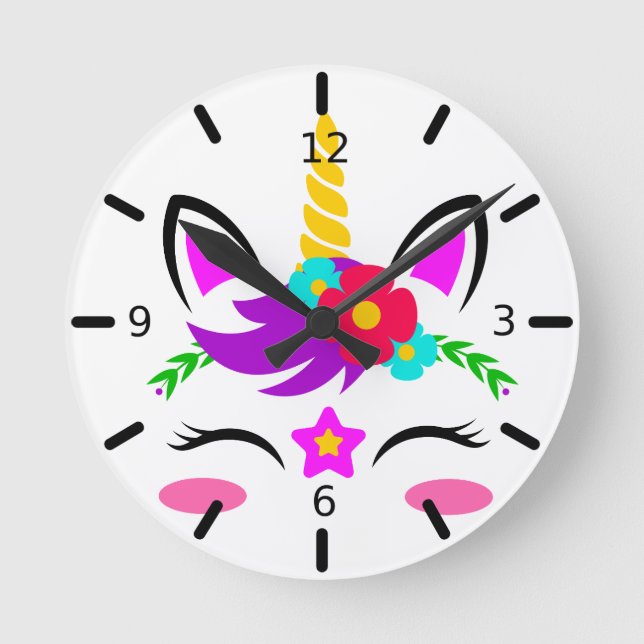 Personaliza tu propio reloj de unicornio (Anverso)
