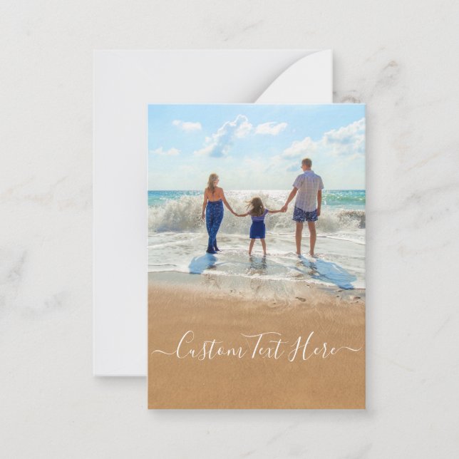 Personaliza tu tarjeta de foto con texto Personali (Anverso)
