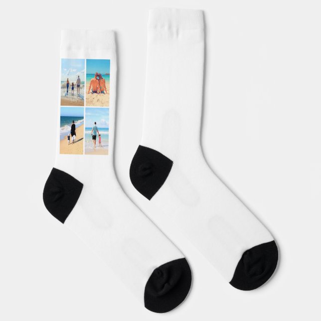 Personaliza tus calcetines de Collage de fotos (Derecha)