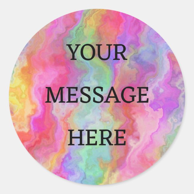 Personaliza tus propios Pegatinas arcoiris (Anverso)