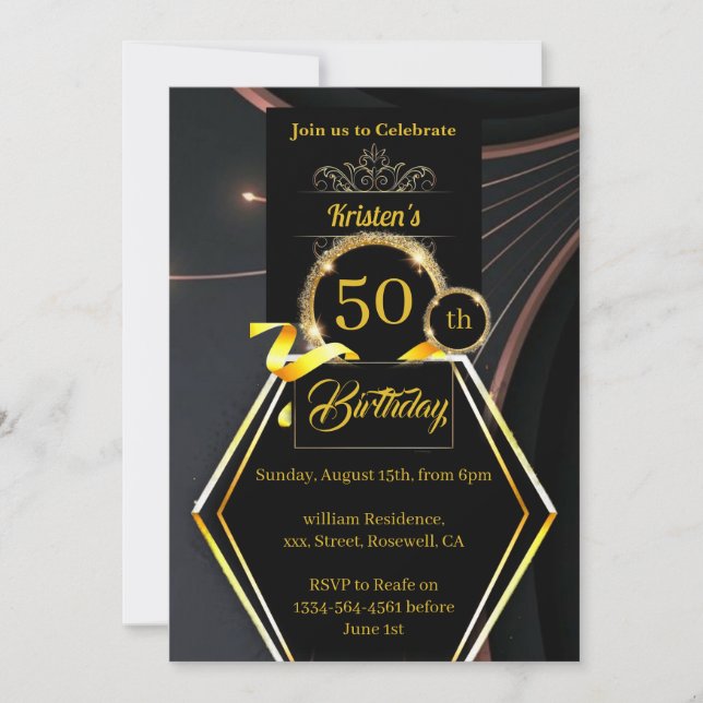 Personalizable 50.ª invitación (Anverso)