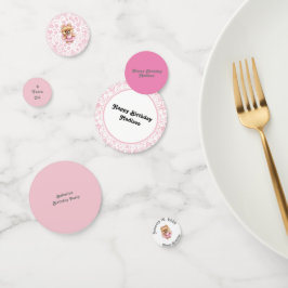 Personalizable Ballerina Birthday Table Confetti
