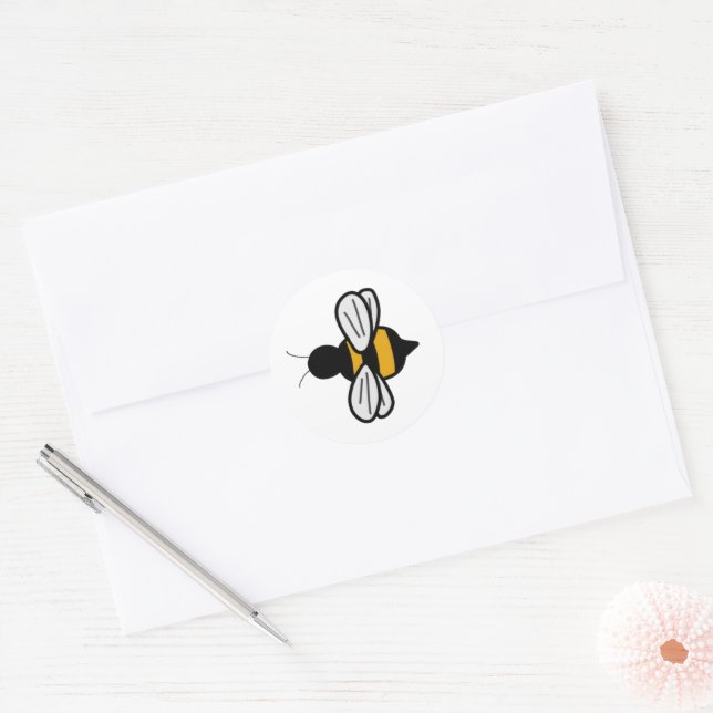 Personalizable Bee Pegatina (Sobre)