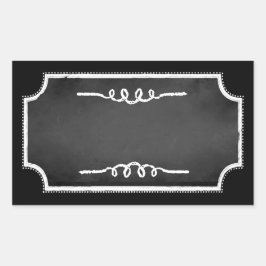 Personalizable Blank Faux Chalkboard Pegatinas Lab