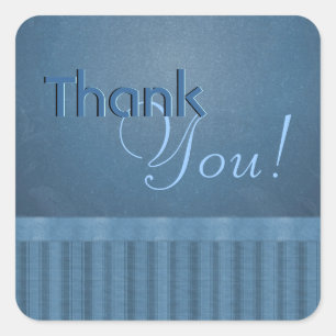 Personalizable Blues Gracias Pegatinas