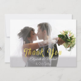 Personalizable boda Gracias tarjeta