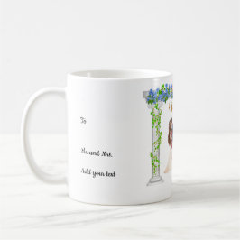 Personalizable boda taza de café