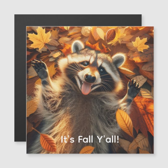 Personalizable Cae Silly Raccoon (Anverso/Reverso)
