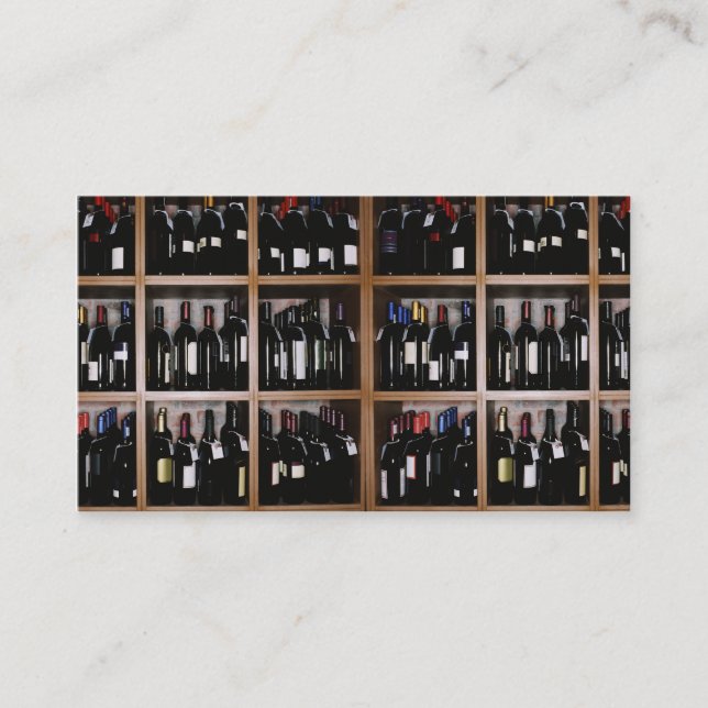 Personalizable cajas de vino tarjetas de visita (Anverso)