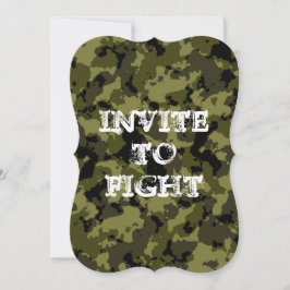 Personalizable camufló invitación a luchar contra 