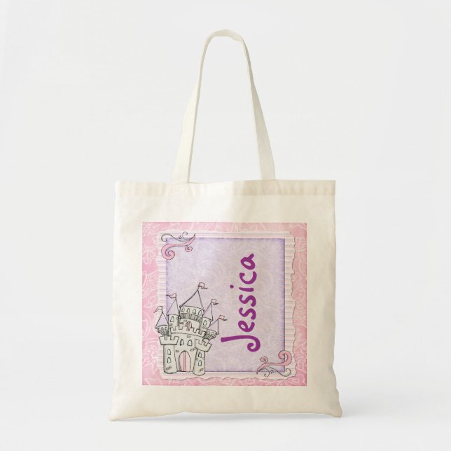 Personalizable castillo de cuento de hadas bolsa r (Frente)