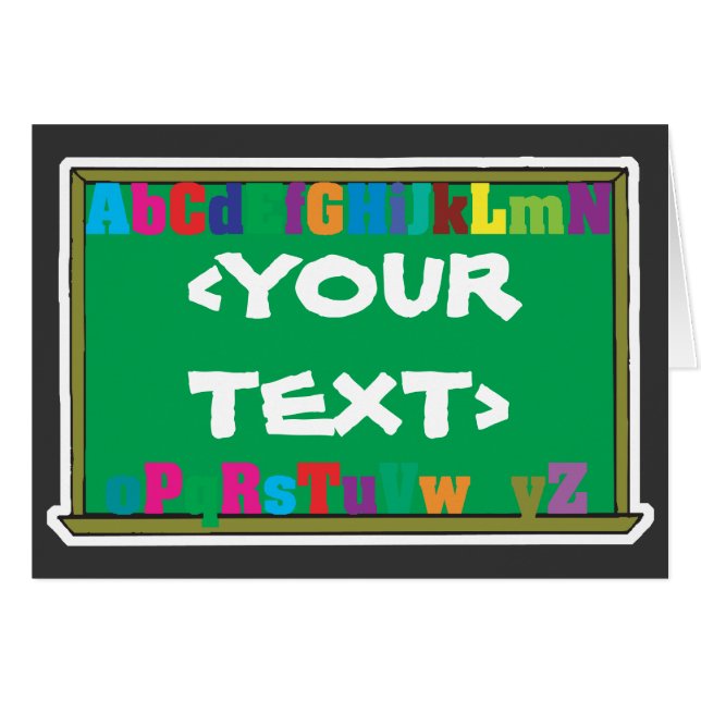Personalizable Chalkboard,<YOURTEXT> (Anverso (Horizontal))