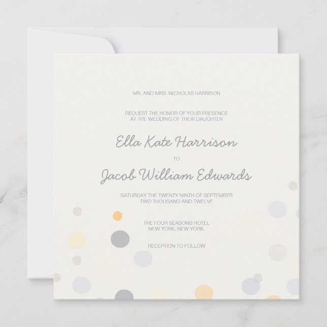 Personalizable Champán Burbujas Invitación a la bo (Anverso)