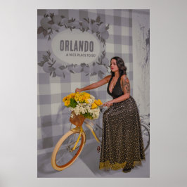 Personalizable Ciudad Nombre Arte de bicicleta - E