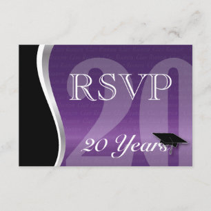 Personalizable Clase 20 Años RSVP Reunión