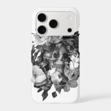 Personalizable clásico de cráneo floral vintage