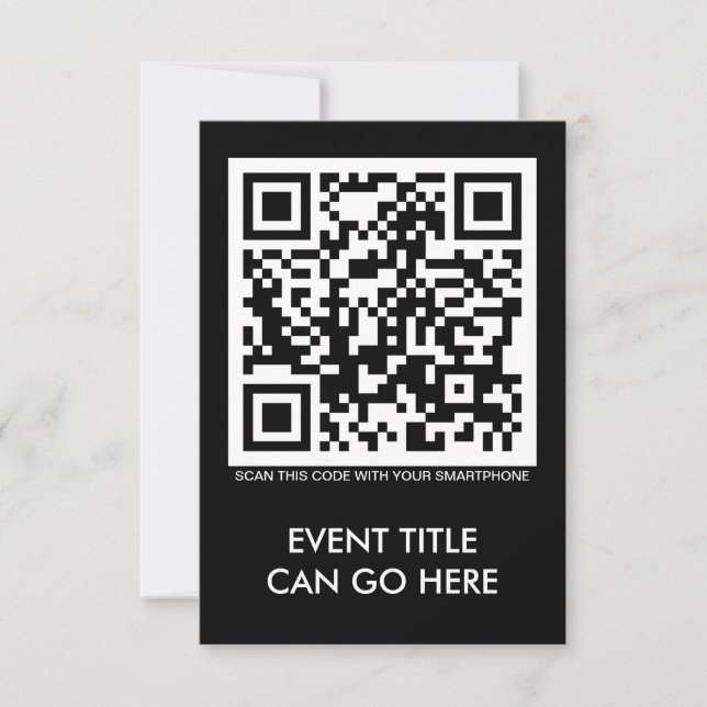 personalizable Código QR Invitación (Anverso)
