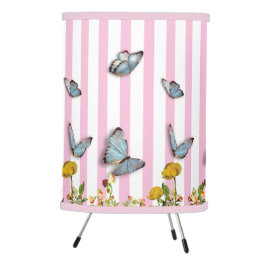 Personalizable Color Candy Stripe Flor Mariposa