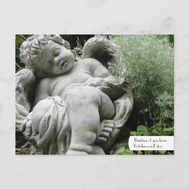 Personalizable Cupido en una postal de la Jardín I (Anverso)