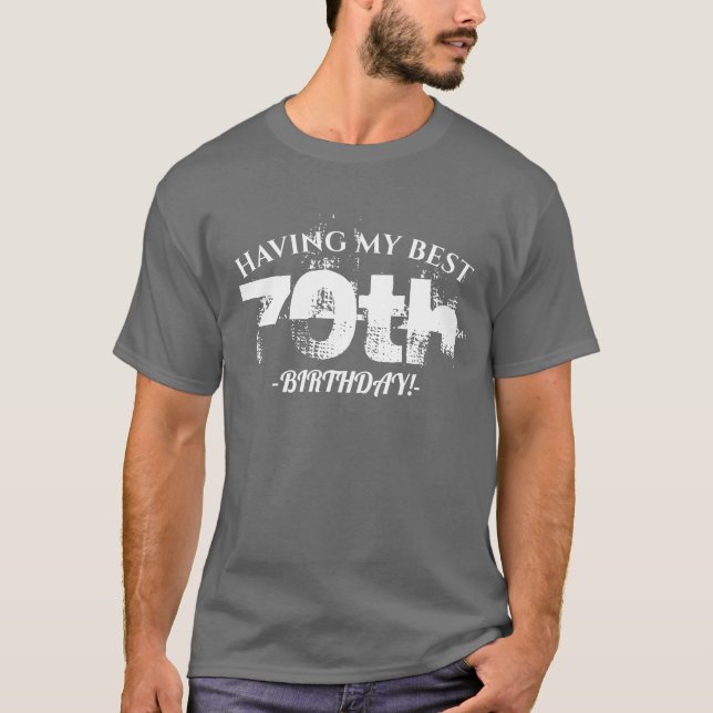 personalizable de camisa de 70 años (Anverso)