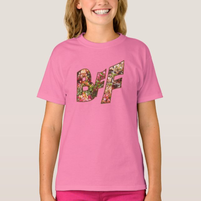 Personalizable de camisetas de Chicas de BFF (Anverso)
