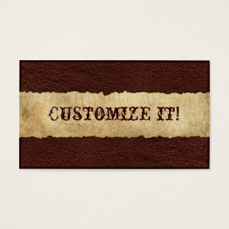 PERSONALIZABLE de cuero occidental