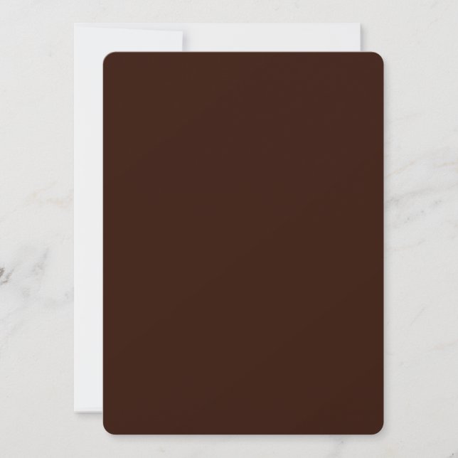 Personalizable de fondo de color marrón profundo (Anverso)