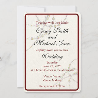 Personalizable de invitación a la boda simple de l