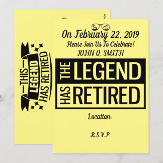 Personalizable de invitación a la jubilación