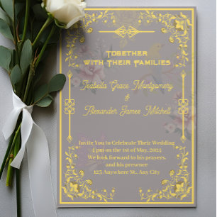 Personalizable de invitaciones a la boda real de o