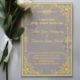 Personalizable de invitaciones a la boda real de o