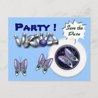 Personalizable de invitaciones a la fiesta de bolo