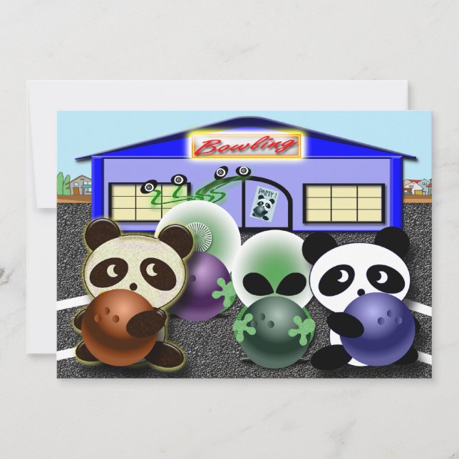 Personalizable de invitaciones a la fiesta de bolo (Anverso)