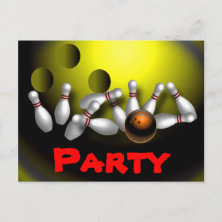 Personalizable de invitaciones a la fiesta de bolo