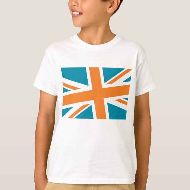 PERSONALIZABLE de la camisa del niño de la bandera (Anverso)