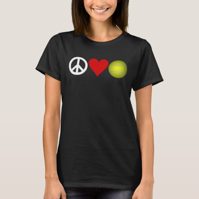 Personalizable de la camiseta del tenis del amor (Anverso)