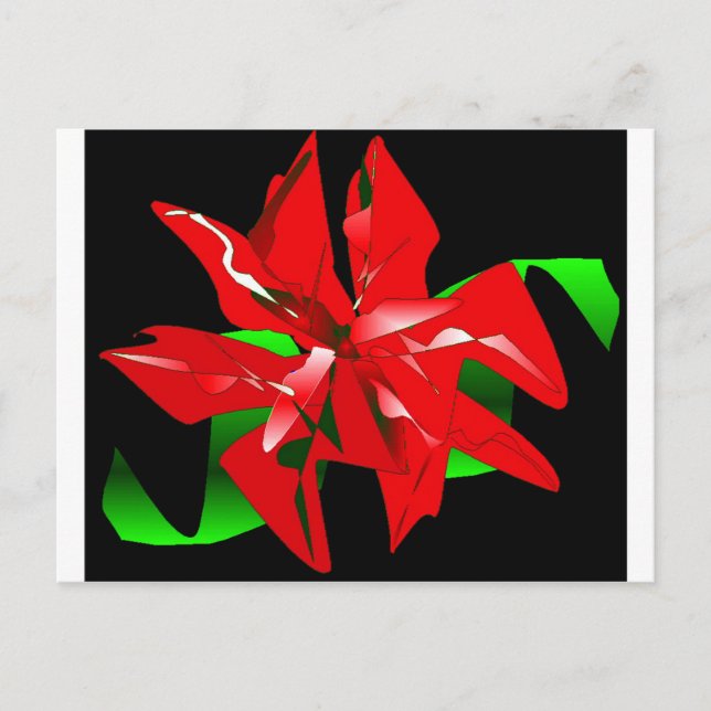 Personalizable de la flor del navidad (Anverso)