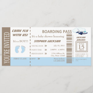 Personalizable de la invitación del boleto del